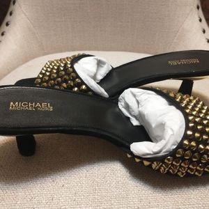 KORS Kitten Heel Sandals, Size 9, NWT